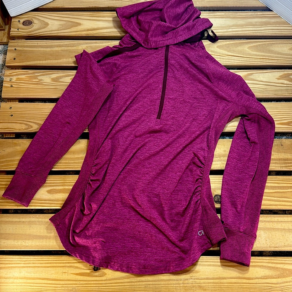 Gap fit Brushed Tech Jersey Pullover Hoodie Size Small